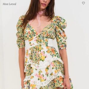 For Love and Lemons Rosalyn Mini Dress- floral, multicolor